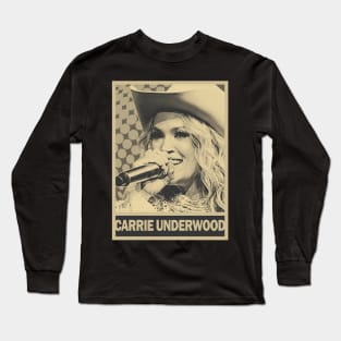 carrie underwood - brown cream Long Sleeve T-Shirt